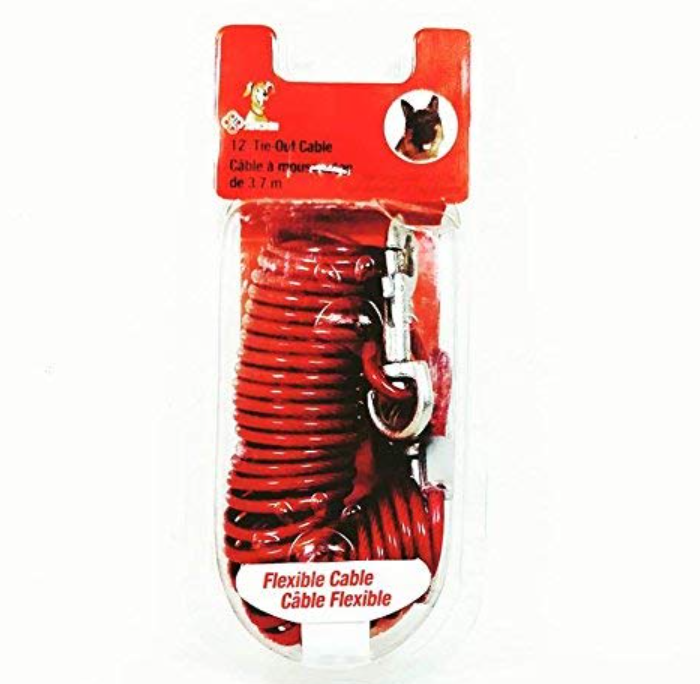 Tie Out 12 Feet Long Cable Dog Leash Dog Trainning Leash