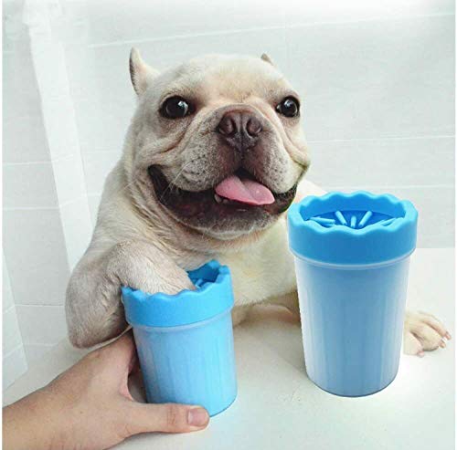 Pet Paw Cleaner Portable Dog Paw Washer with Soft Silicone Bristles for Quickly Cleaning Pets Muddy Feet (Color May Vary)