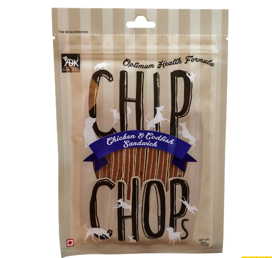 Chip Chops Chicken and Codfish Sandwich Dog Treats