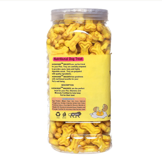 Munchos Real Egg Flavour Biscuit Dog Treats