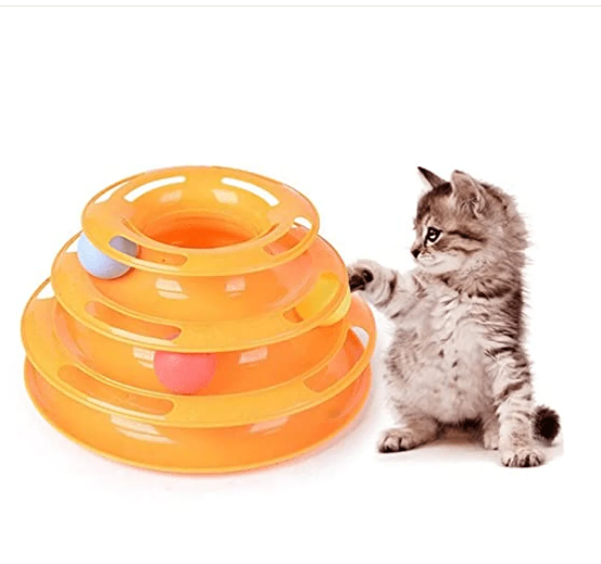 Pettrends Interactive Tower of Tracks for Cats
