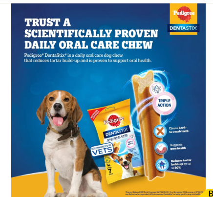 Pedigree Dentastix Oral Care for Adult (Small Breed of 5 to 10 kg) Dog Treats