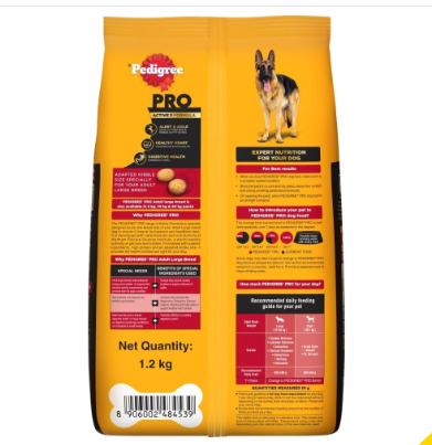 Pedigree PRO Expert Nutrition Active Adult Large Breed Dog Dry Food
