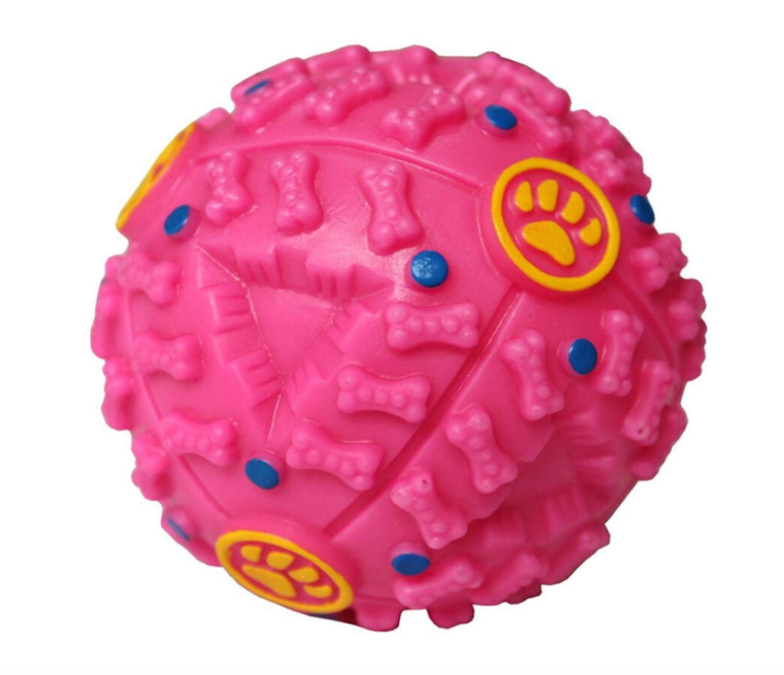PetVogue Interactive Squeaky Giggle Quack Dog/Cat Toy Ball Pet Food Dispenser