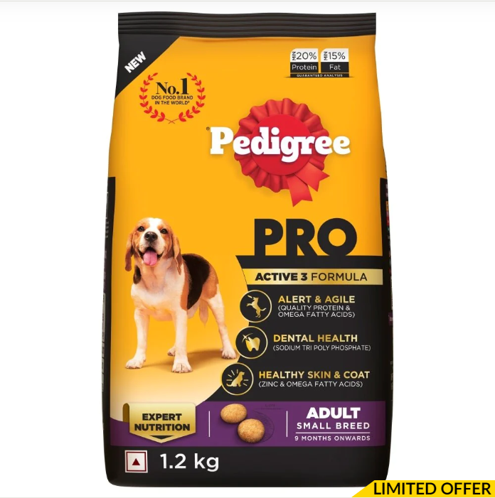 Pedigree PRO Dry Food for Adult Small Breed Dog
