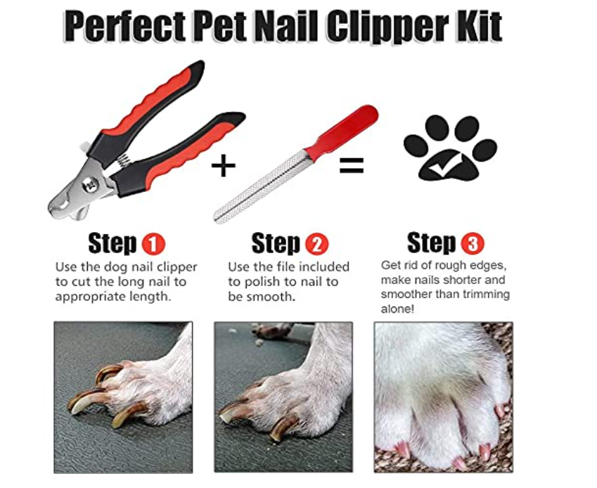 Pettrends Dog Nail Cutter Clipper and filer, Claw & Nails Clippers Grinder