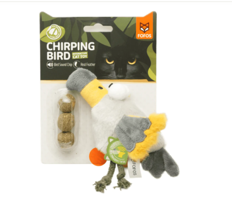 Fofos Eagle with Catnip Balls Interactive Toy for Cats