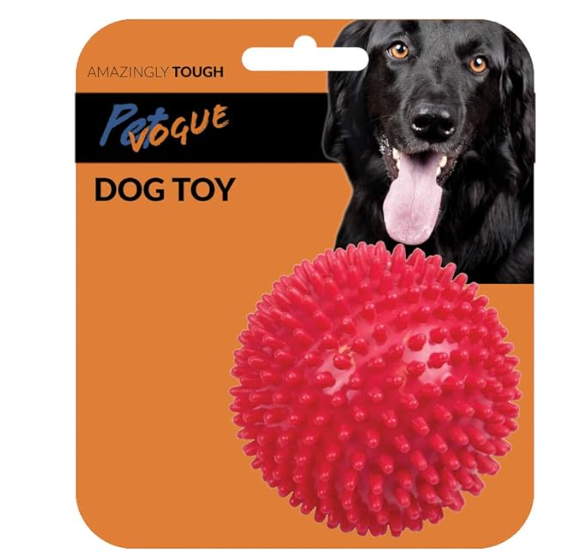 PetVogue 3.5" Spiky Squeaker Ball