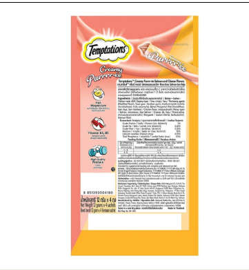 Temptations Creamy Purrrr ee Salmon & Cheese Cat Treats