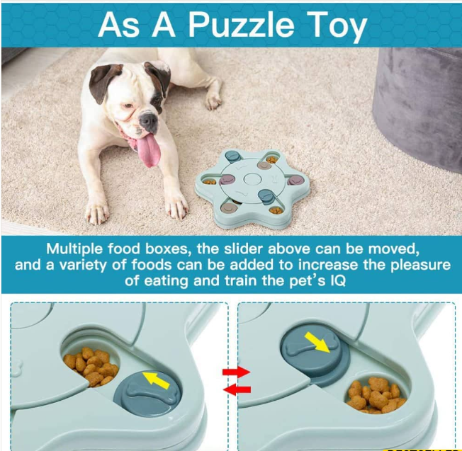 Pettrends Slow Feeder Star Shaped Interactive Toy for Dogs and Cats