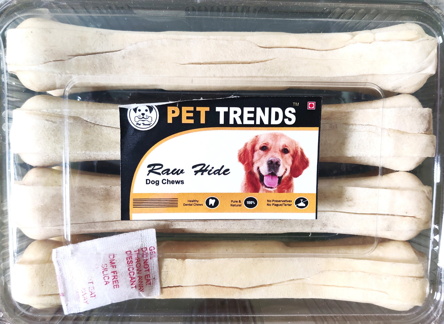 Pettrends Dog Chew Bone 6 inch (Pack of 4)