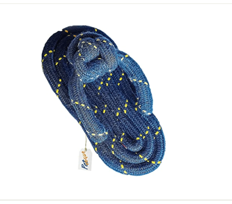 Pet Vogue Sandal Shaped Blue Rope Toy for Dogs