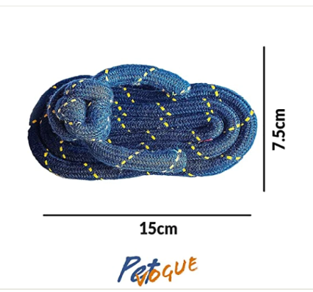 Pet Vogue Sandal Shaped Blue Rope Toy for Dogs