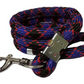 Pettrends Nylon 12 mm Reflective Nylon Rope Leash for Dogs with Soft Handle