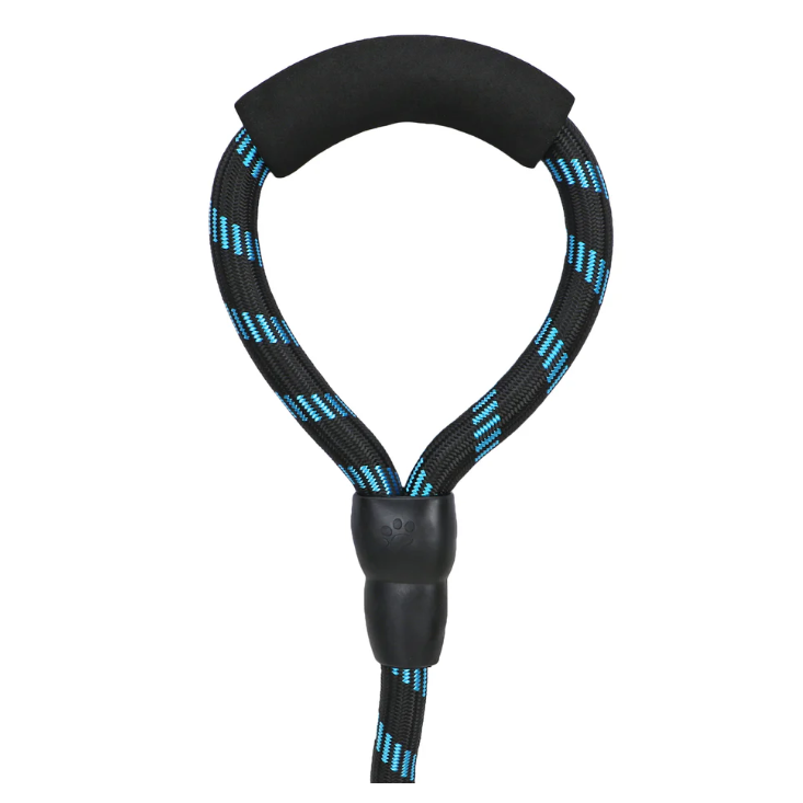 Pettrends Nylon 12 mm Reflective Nylon Rope Leash for Dogs with Soft Handle