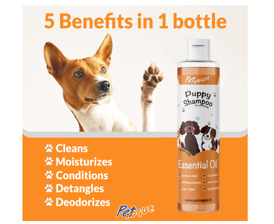 PetVogue Puppy Shampoo - Dog Natural Shampoo (Made in India) 200ml