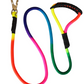 Pettrends Nylon Rainbow Color Leash 12mm with Strong Hook for Small and Medium dogs