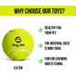 Goofy Tails Sport Tennis Ball Toy for Dogs