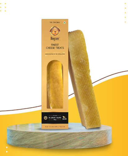 Dogsee Chew Finest Cheese Treats for Dogs - Extra Large Single Bar