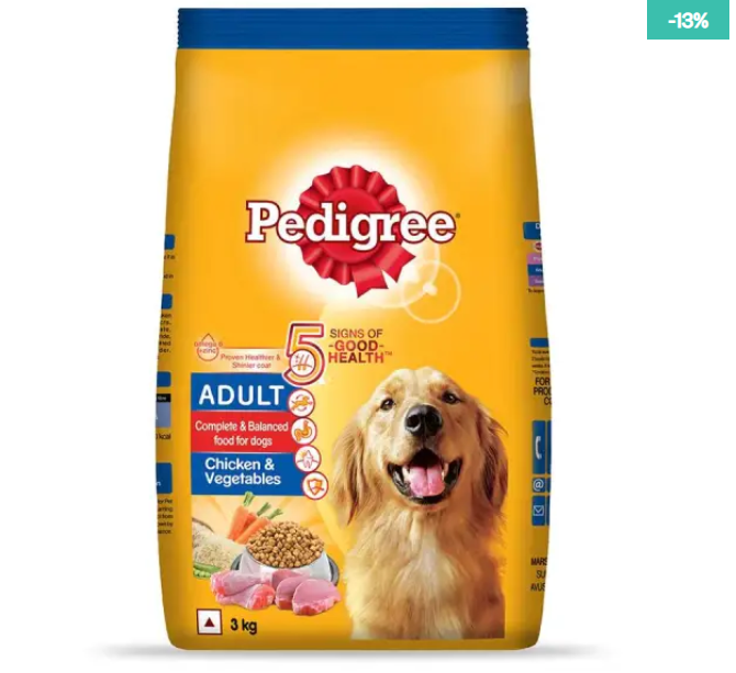 Pedigree Adult Dry Dog Food, Chicken & Vegetables