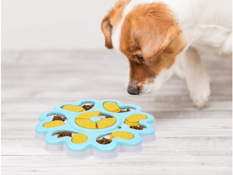 Pettrends Slow Feeder Flower Shaped Toy for Dogs and Cats