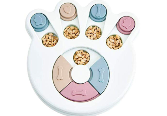 Pettrends Slow Feeder Paw Shaped Toy for Dogs and Cats
