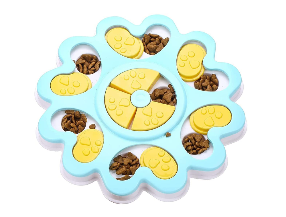 Pettrends Slow Feeder Flower Shaped Toy for Dogs and Cats