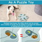 Pettrends Slow Feeder Star Shaped Interactive Toy for Dogs and Cats
