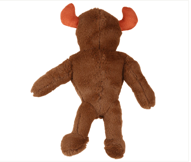 Basil Big Bull Plush Toy with Squeaky TPR for Dogs and Cats
