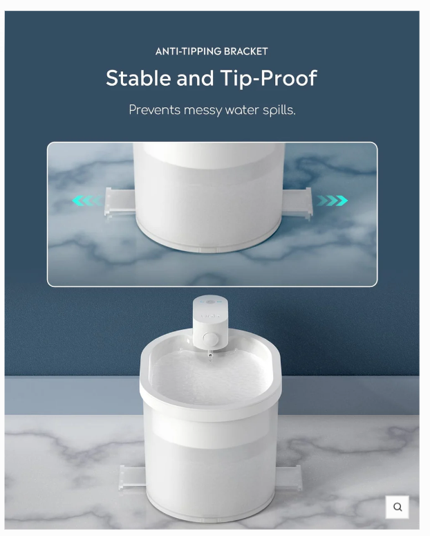 Uah Pet ZERO Wireless And Automatic Cat Water Fountain